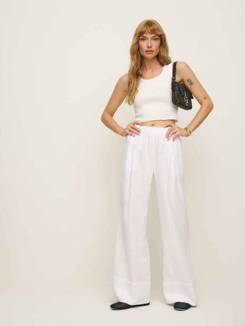 Fernando Linen Wide Leg Pant Product Image