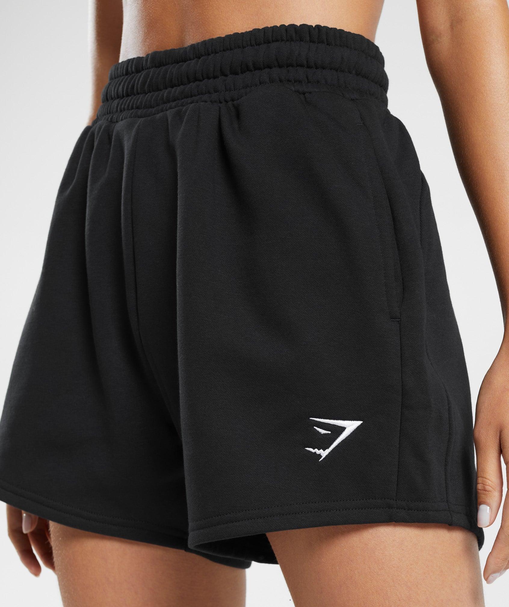 Gymshark Training Fleece Shorts - Black Female Product Image