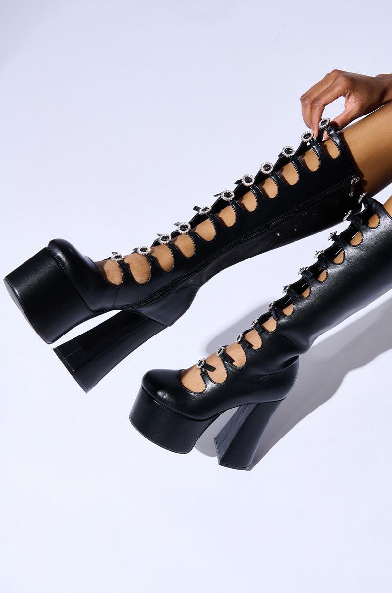 AZALEA WANG TOMLIN BLACK BOOT Product Image