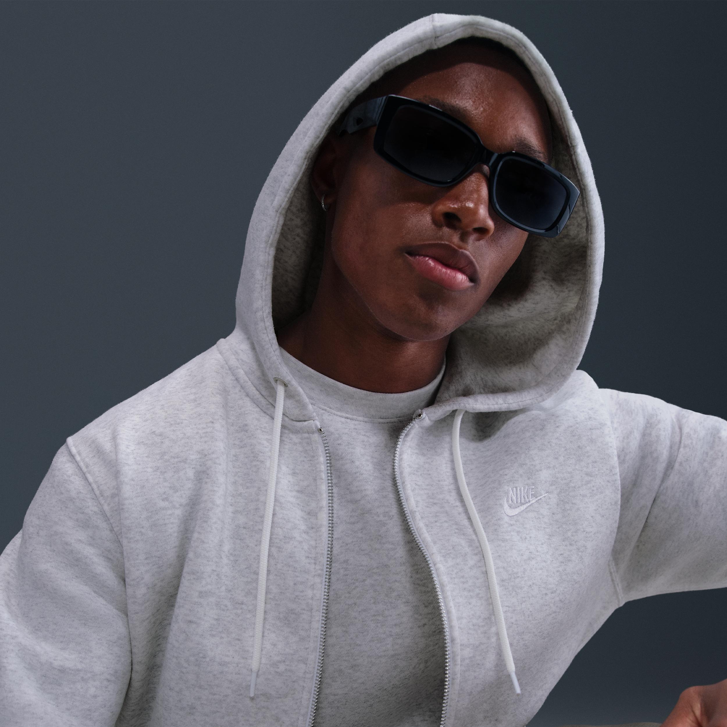 Nike Mens Club Full-Zip Fleece Hoodie | FN3861-051 Product Image