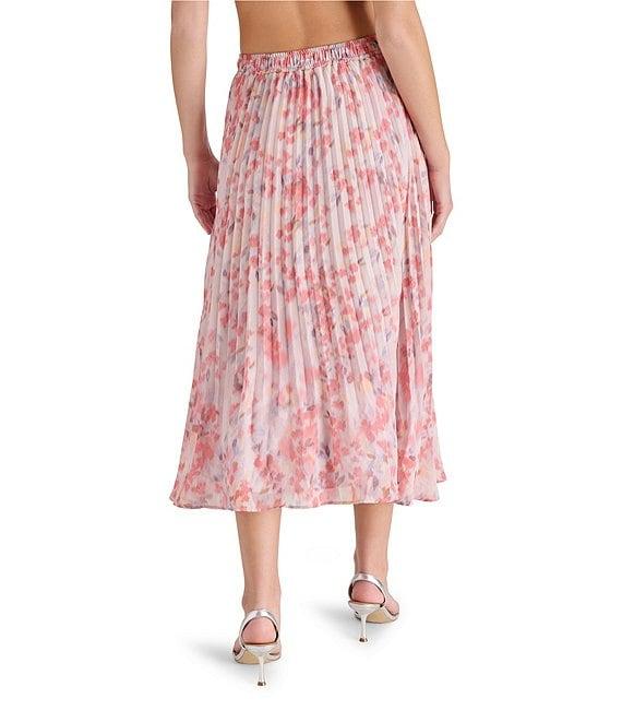 Steve Madden Raina Floral Print Midi Skirt Product Image