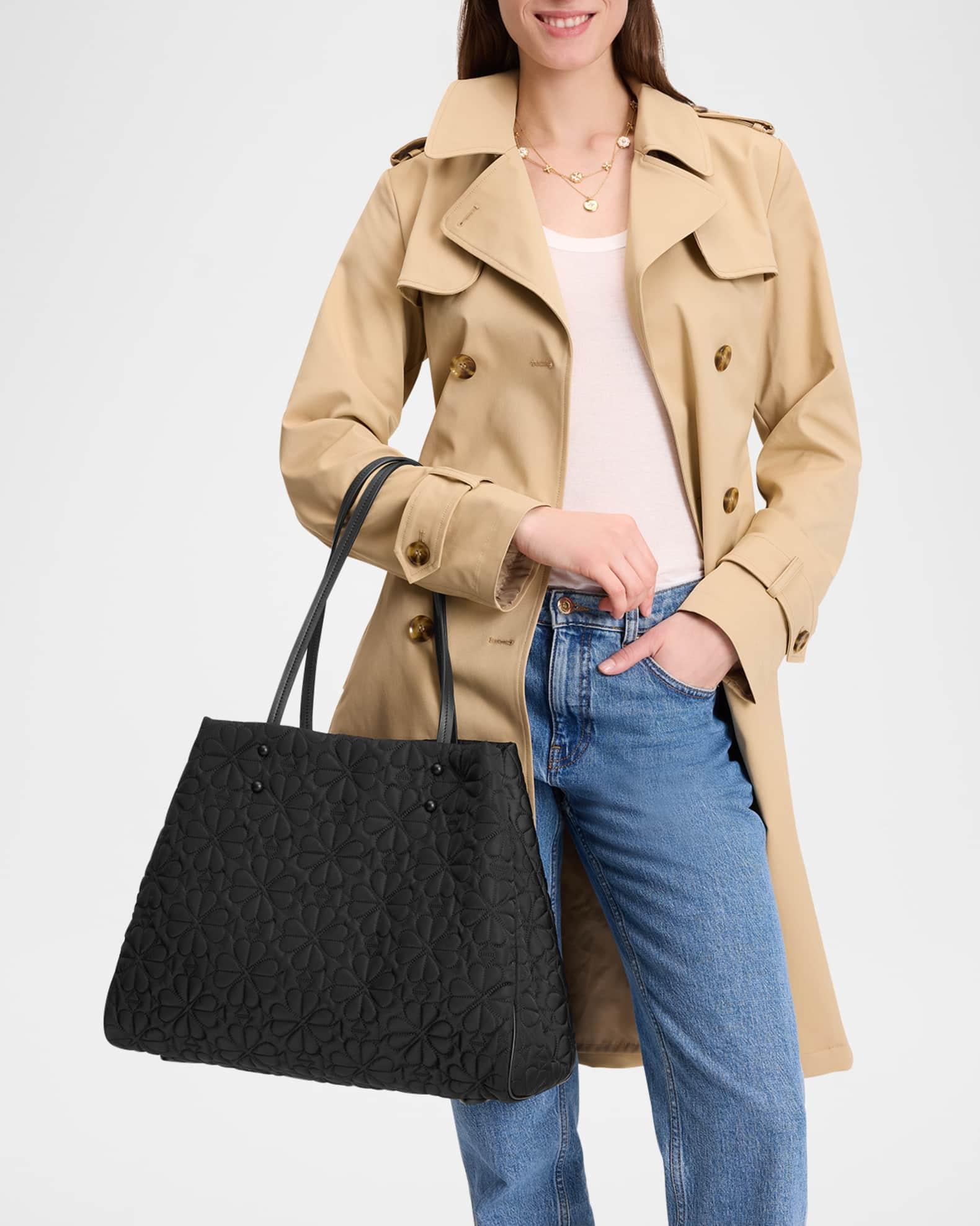 tilly large quilted fabric tote bag Product Image