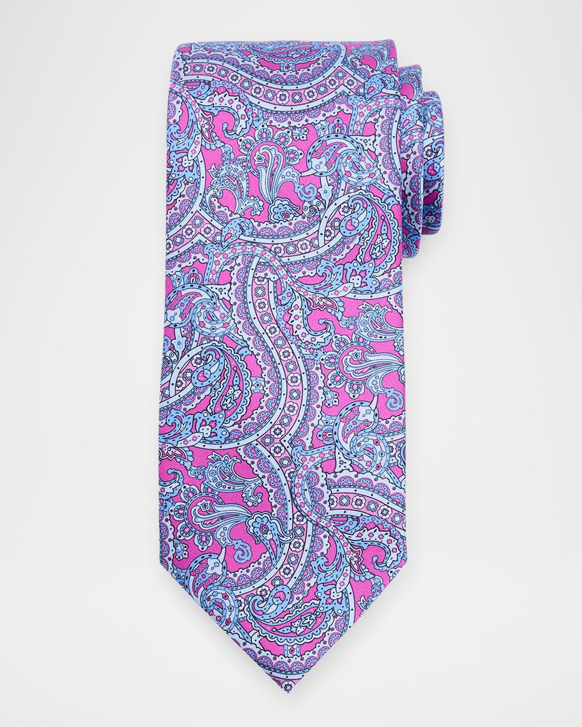 Mens Paisley Silk Tie Product Image