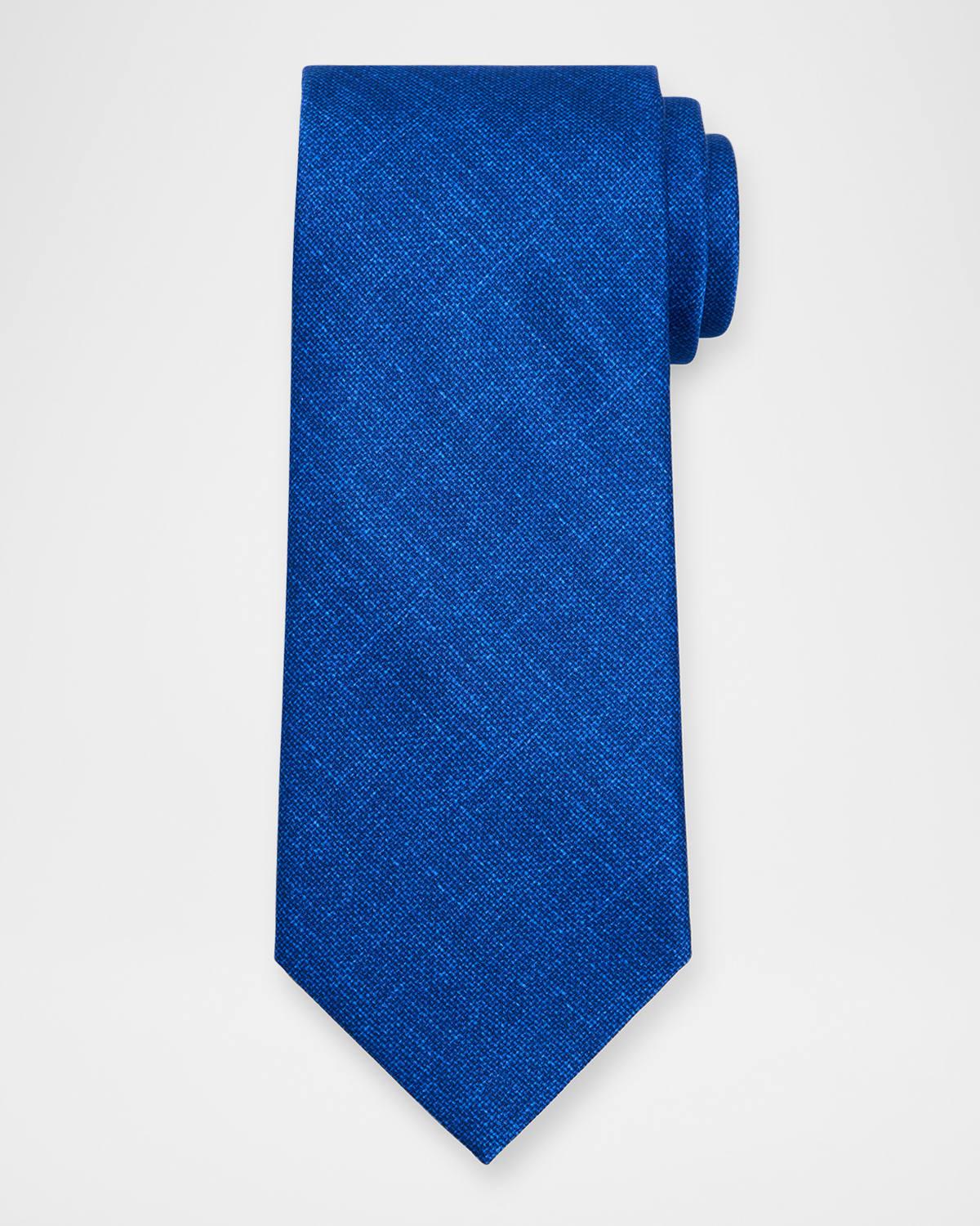 Mens Solid Silk Tie Product Image