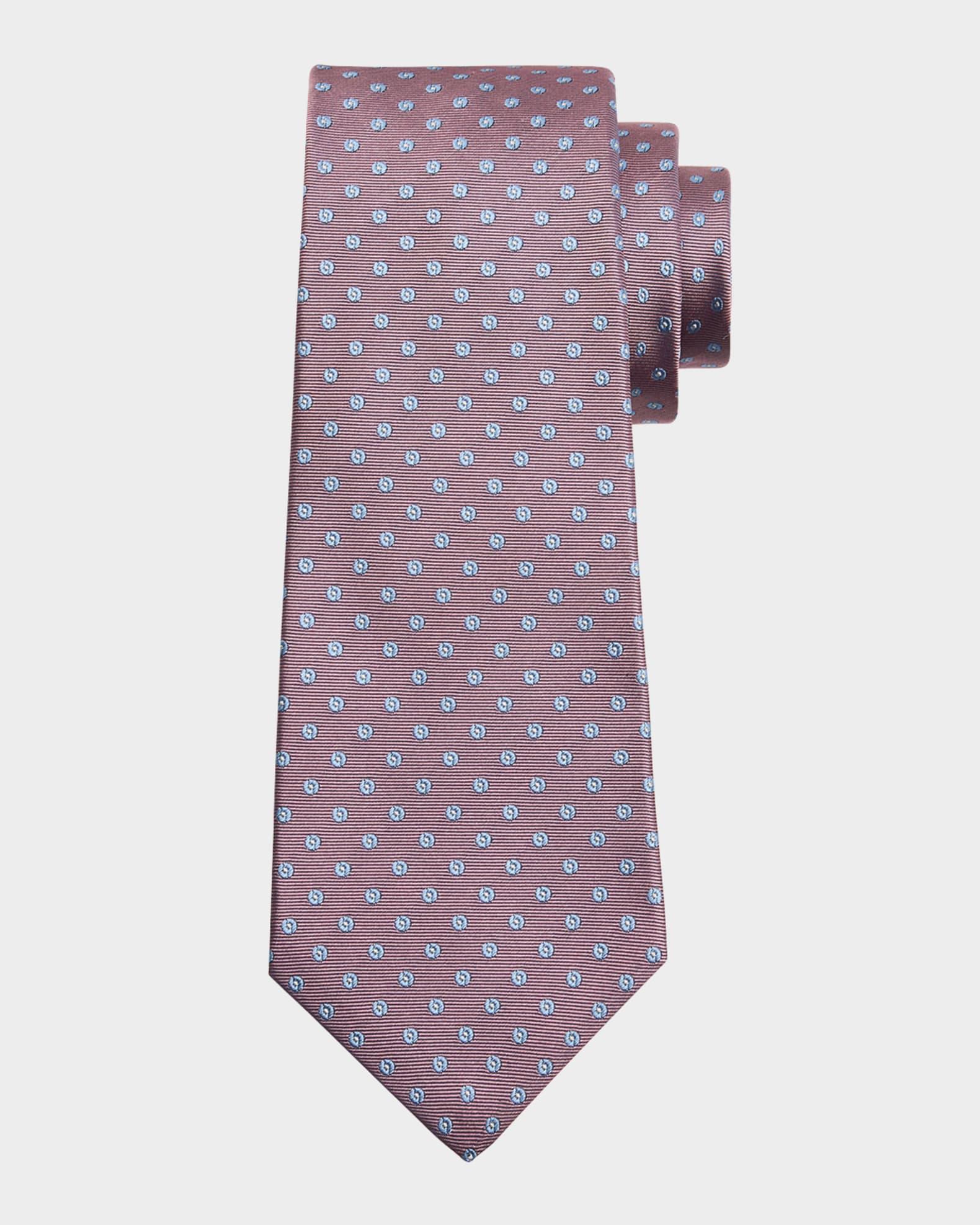 Men's Silk Polka Dot Jacquard Seven-Fold Tie Product Image