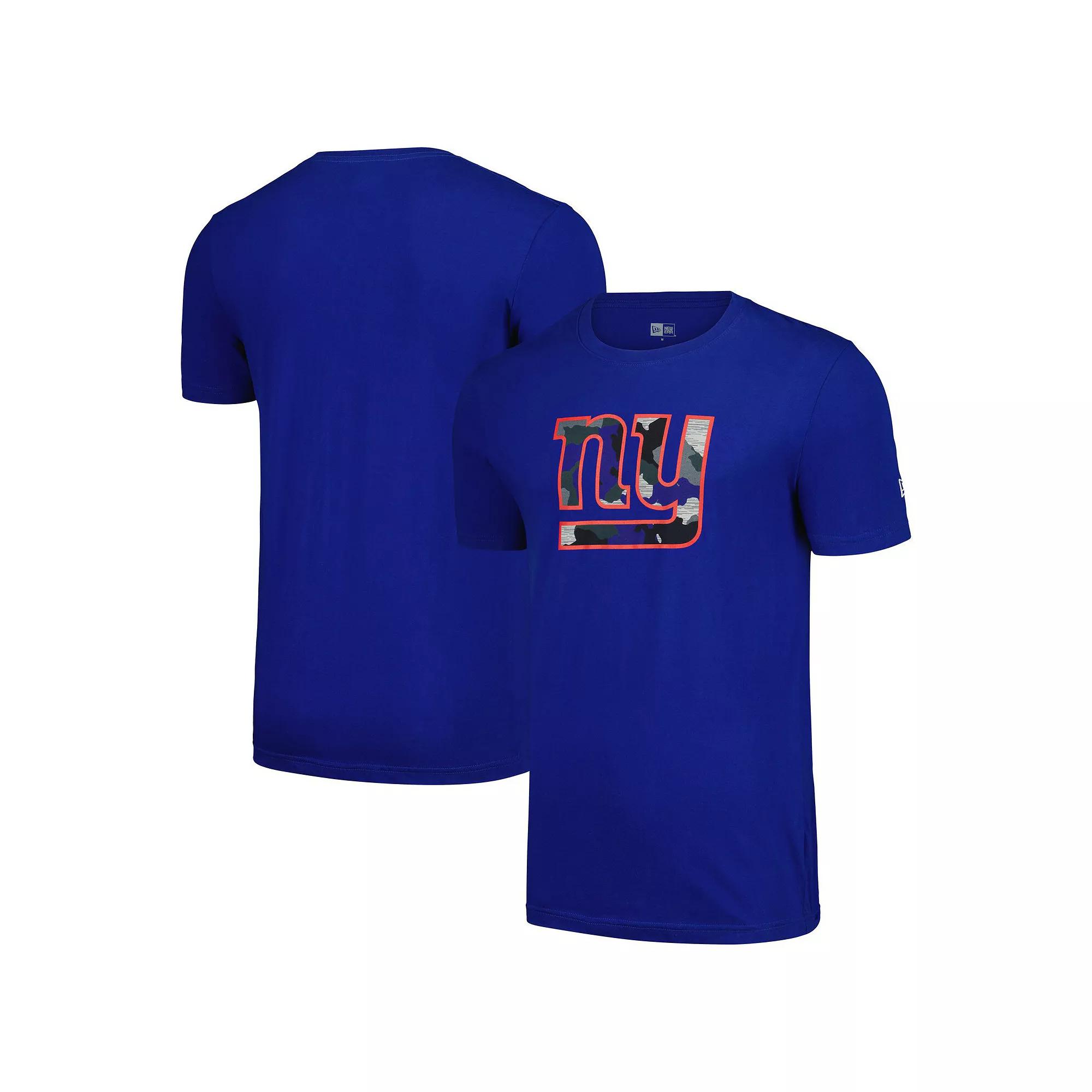 Men's New Era Royal New York Giants Camo Logo T-Shirt,  Product Image