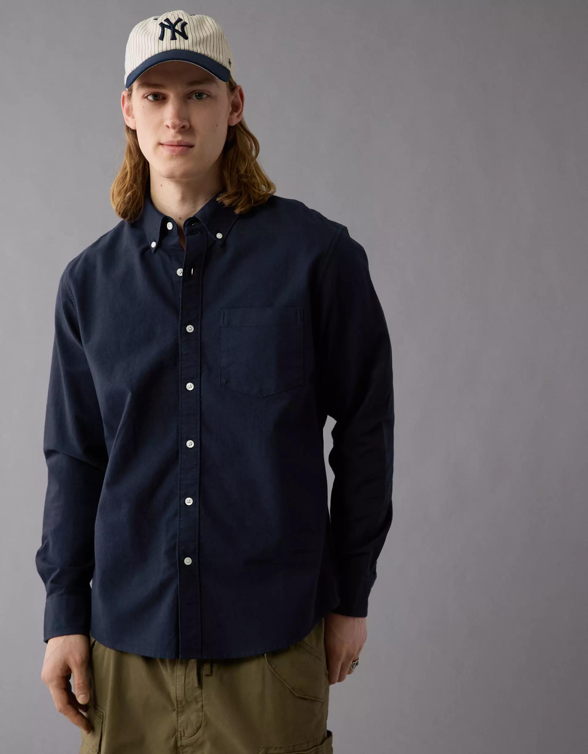 AE Everyday Classic Fit Oxford Button-Up Shirt Product Image