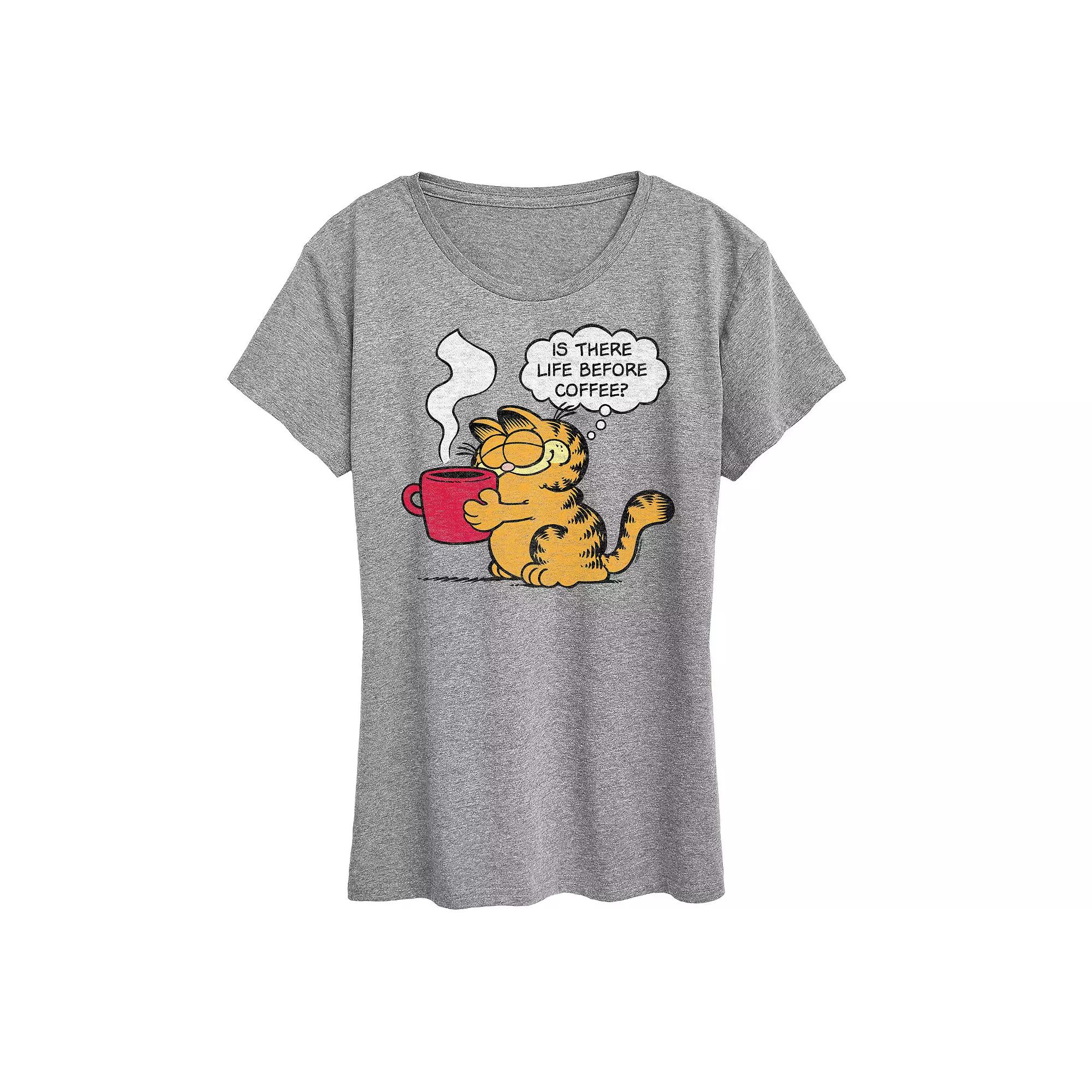 Women's Garfield Life Before Coffee Graphic Tee, Girl's,  Product Image