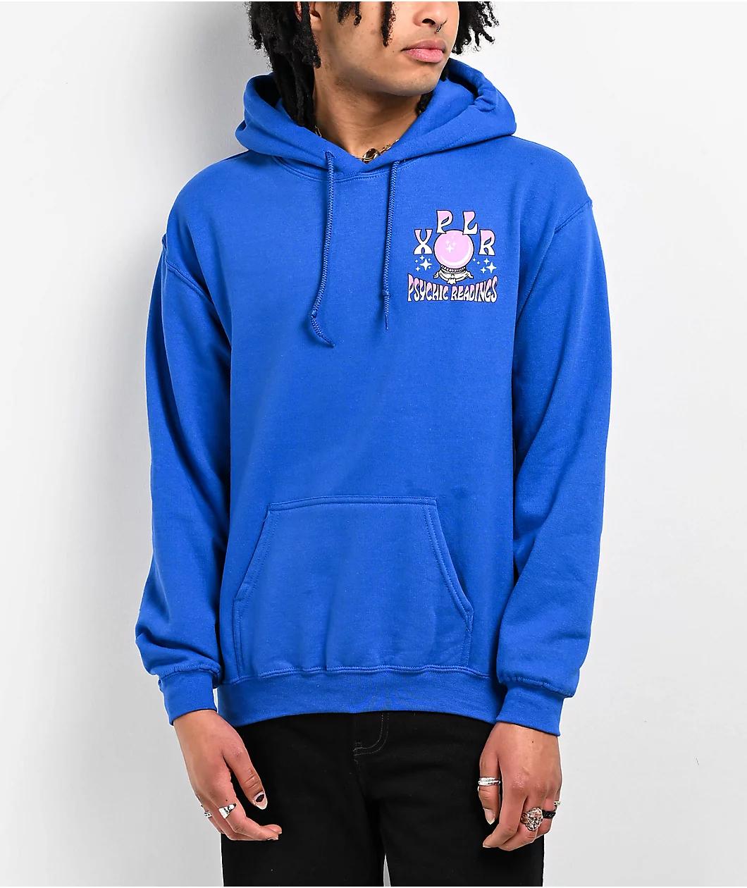 XPLR Psychic Readings Blue Hoodie Product Image