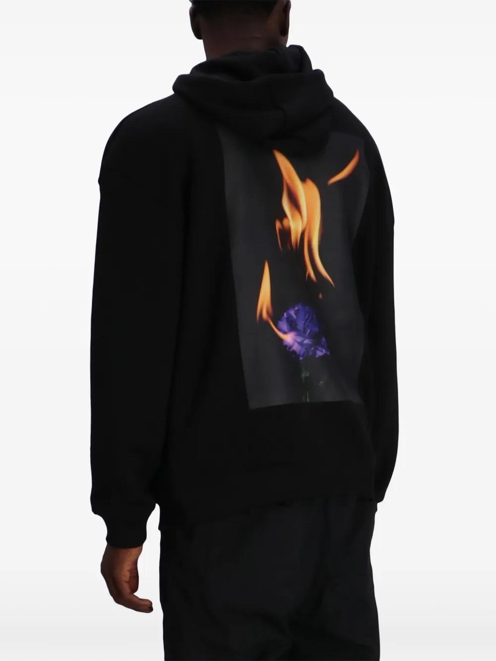 printed cotton hoodie Product Image