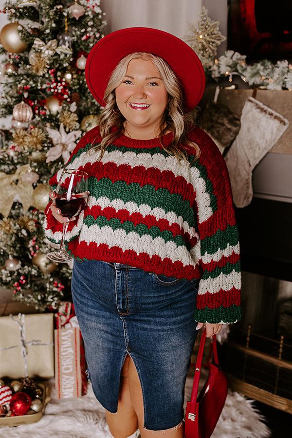 Holiday Cheer Knit Sweater Curves Product Image