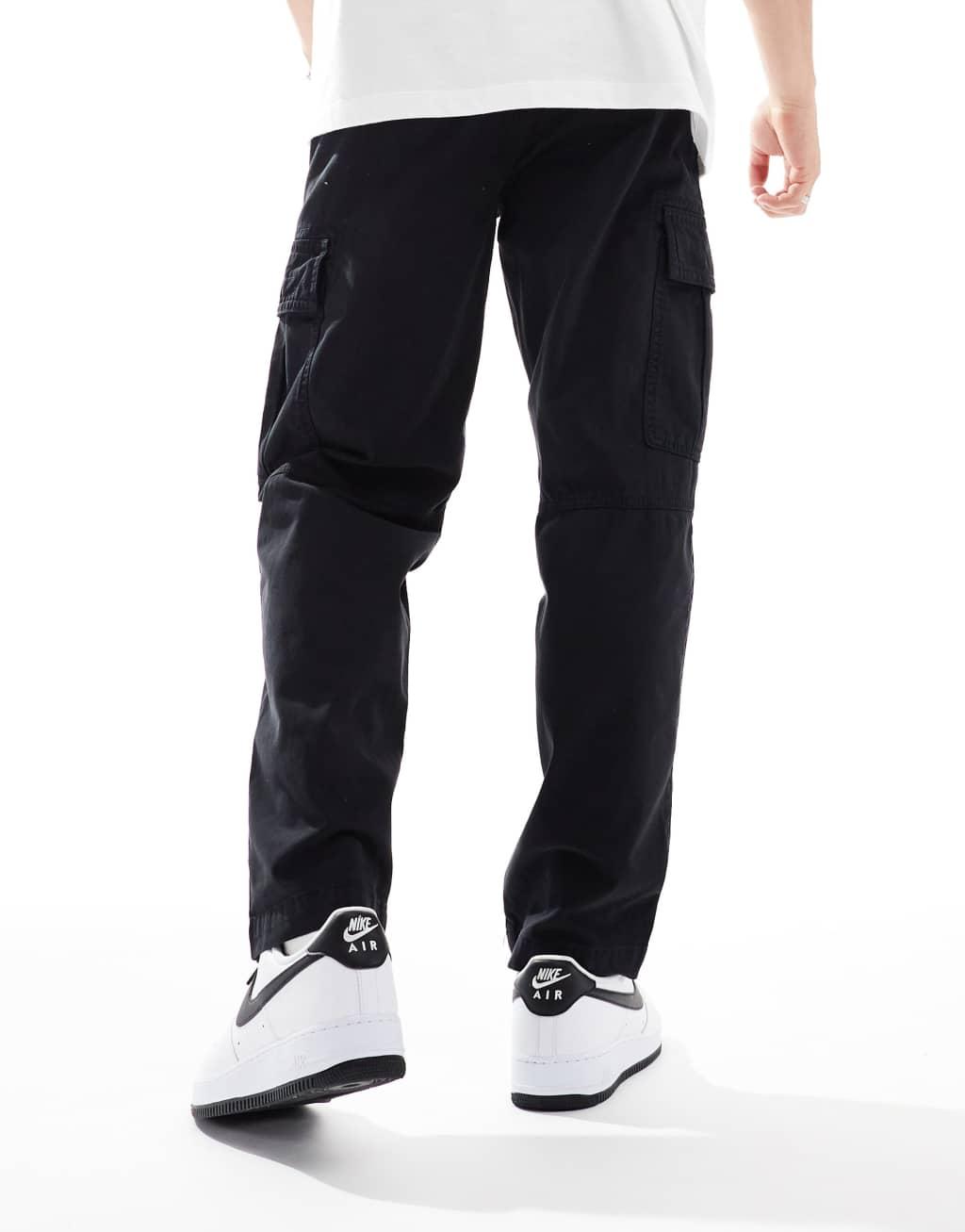 BOSS Orange Sisla cargo pants in black Product Image