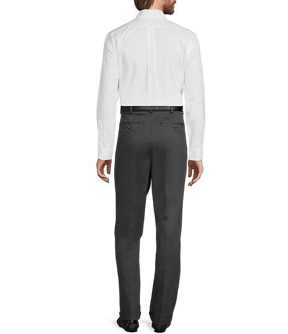 Roundtree & Yorke TravelSmart CoreComfort Big & Tall Non-Iron Pleated Classic Fit Chino Pants Product Image