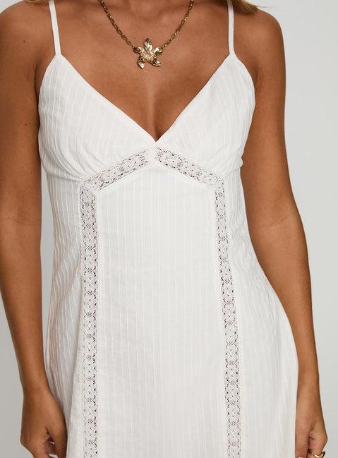 Waterlily Mini Dress White Product Image