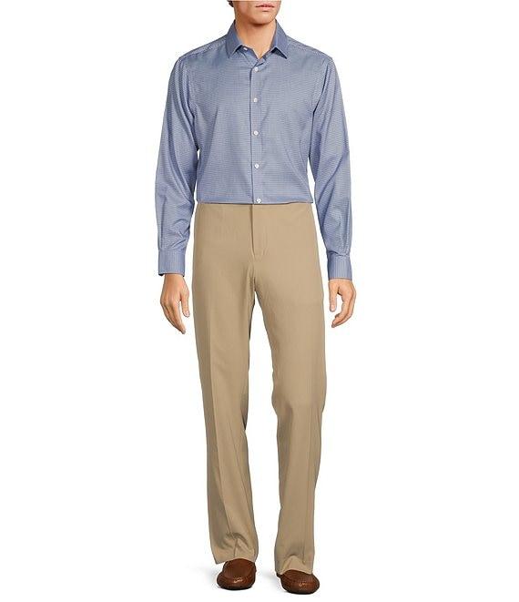 Hart Schaffner Marx State Street Essentials Long Sleeve Spread Collar Non-Iron Houndstooth Sport Shirt Product Image