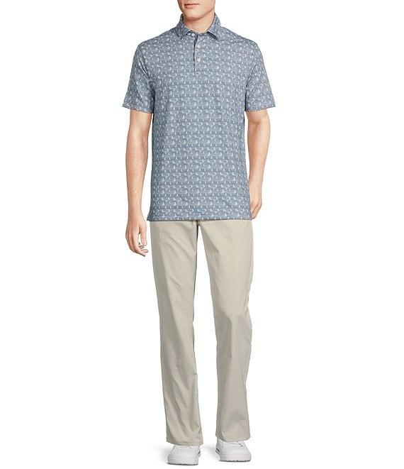 Cremieux Blue Label Sailboat Print Performance Stretch Short Sleeve Golf Polo Shirt Product Image