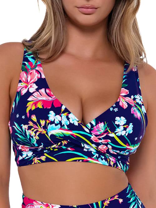 Printed Elsie Underwire Wrap Bikini Top Product Image