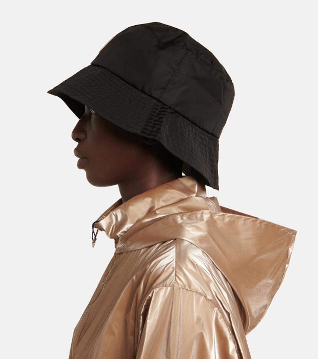 MONCLER Logo Patch Bucket Hat In Black Product Image