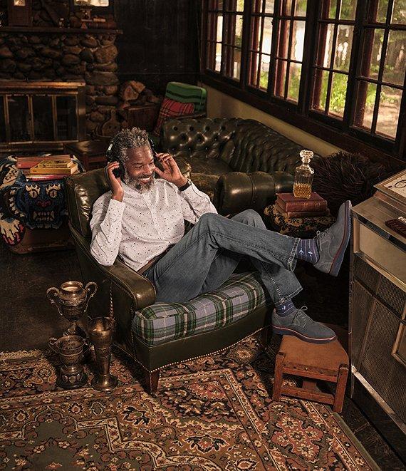 Johnston & Murphy Airplane Print Long-Sleeve Woven Shirt Product Image