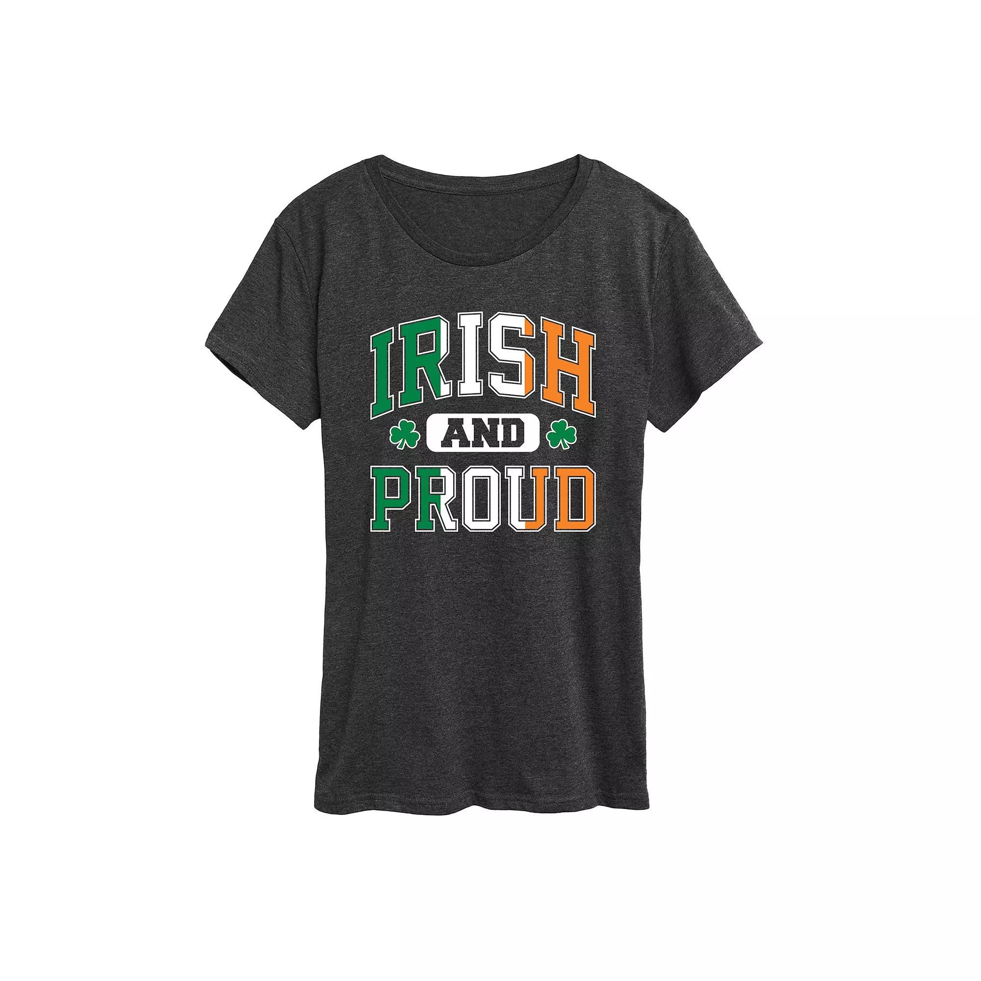 Women's Irish And Proud Graphic Tee,  Product Image