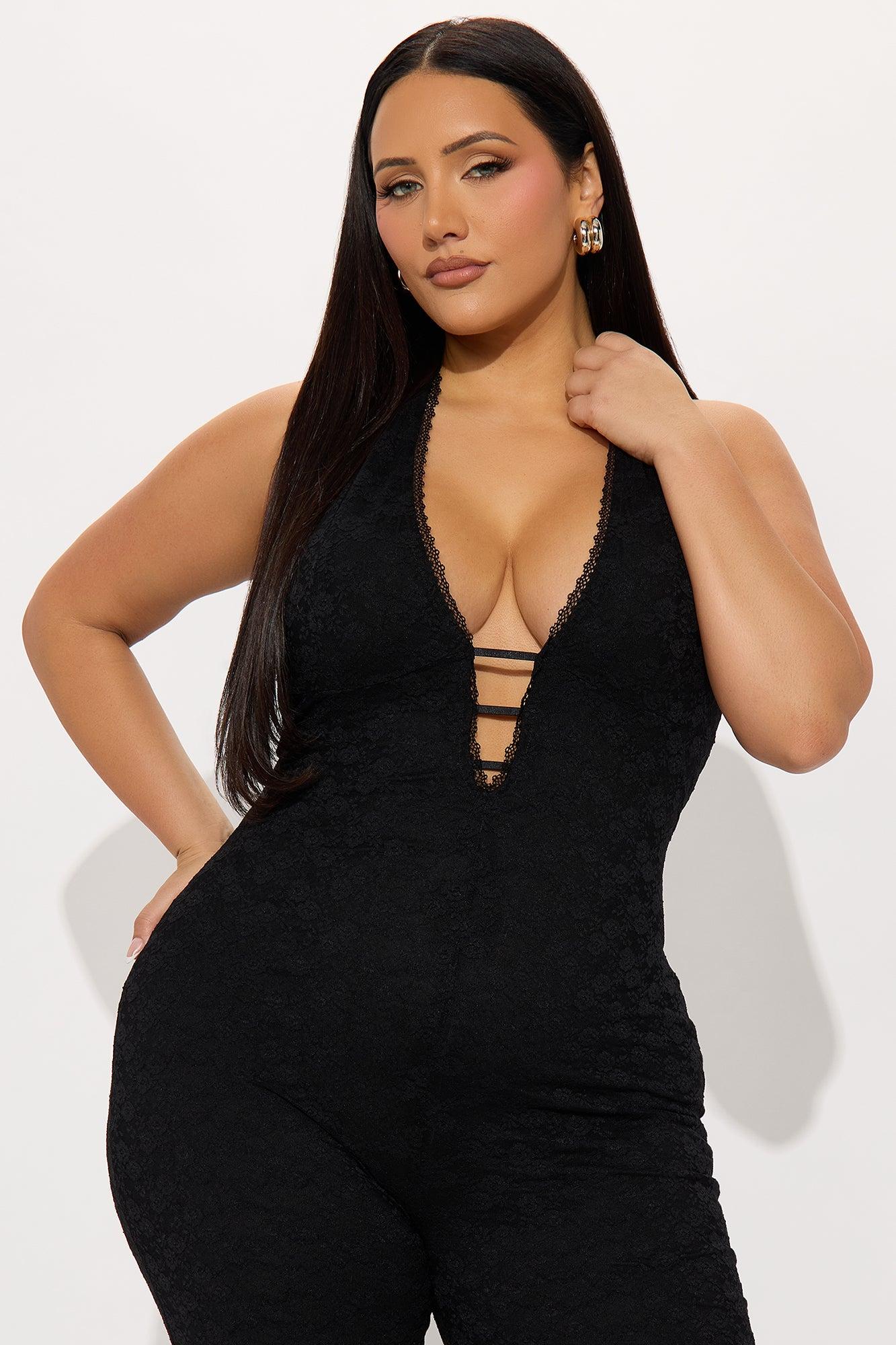 Never Ending Love Lace Jumpsuit - Black Female Product Image