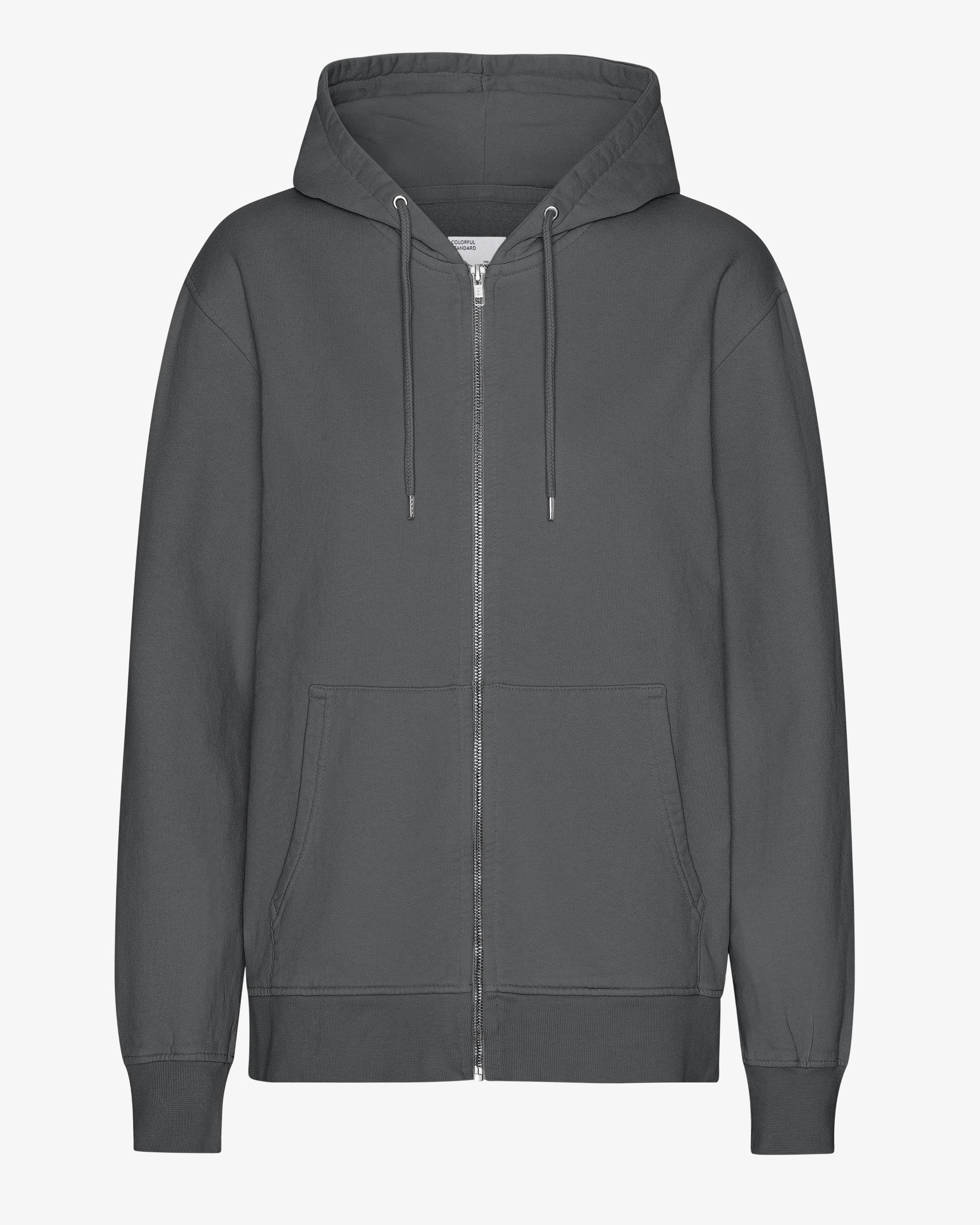 Classic Organic Zip Hood - Red Tangerine Product Image