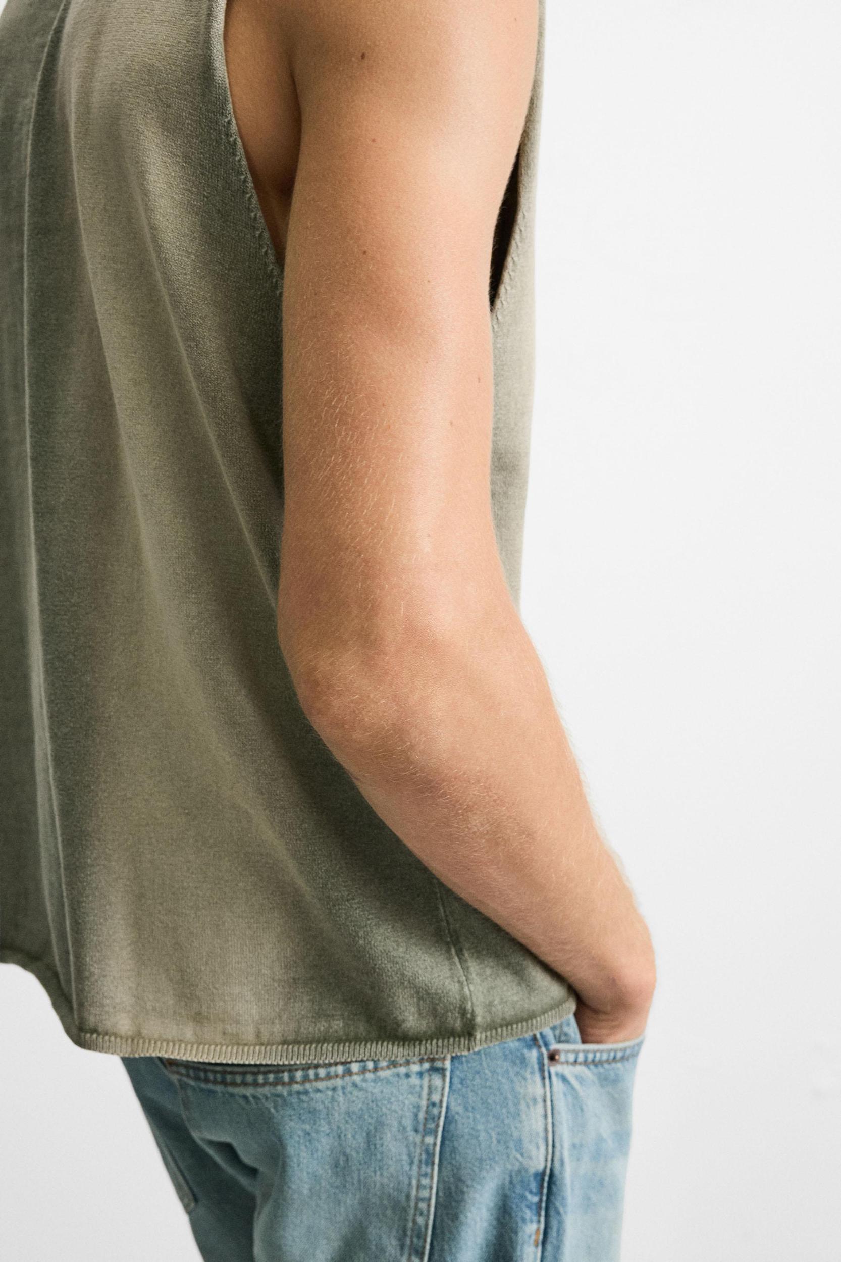 WASHED KNIT TANK TOP Product Image