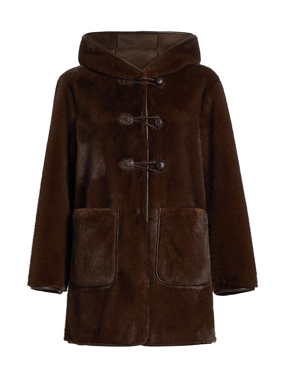 Womens Stephanie Faux Shearling Coat Product Image