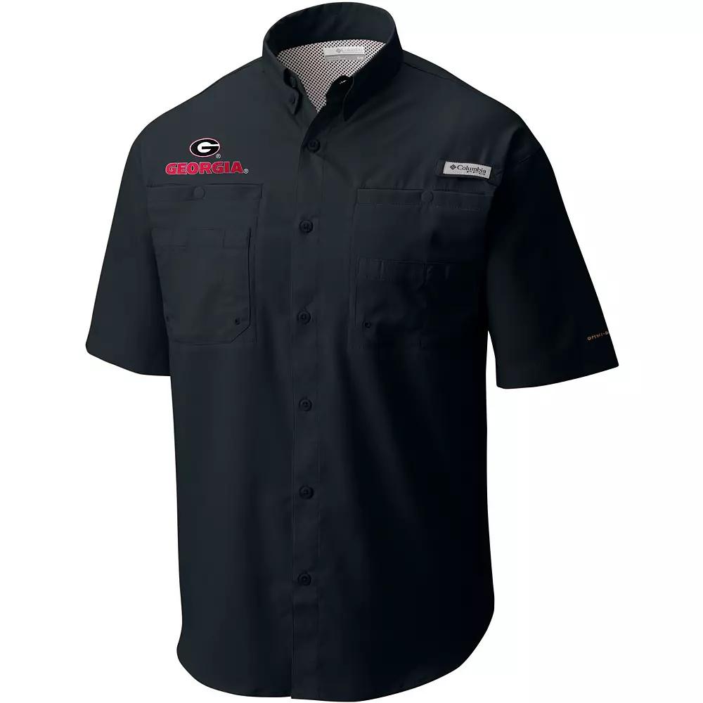 Men's Columbia Black Georgia Bulldogs Big & Tall Collegiate Tamiami Button-Down Shirt,  Product Image