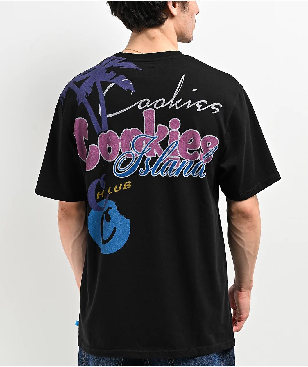 Cookies Island Beach Club Black T-Shirt Product Image