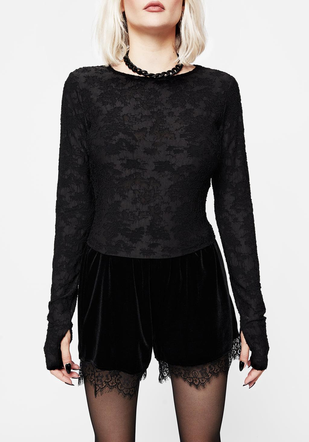 Melica Textured Long Sleeve Top Product Image