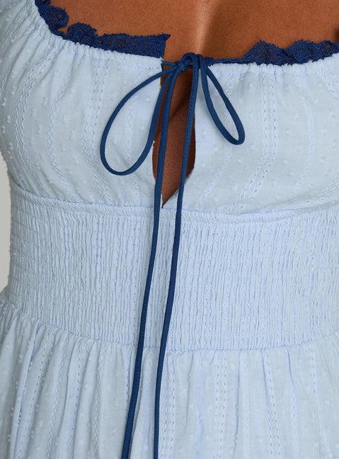 Natilda Mini Dress Blue Product Image