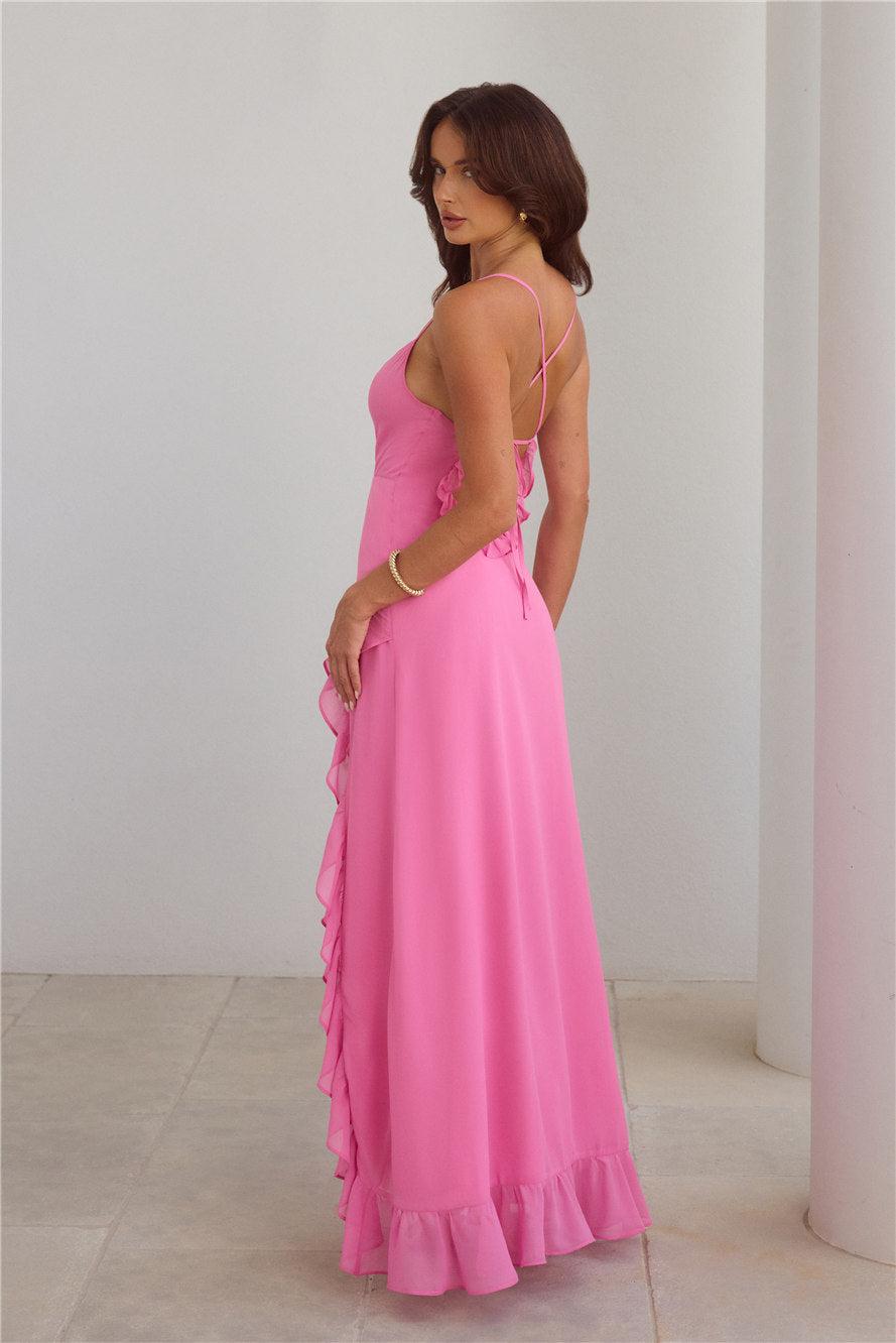 Riviera Sunset Maxi Dress Rose Product Image