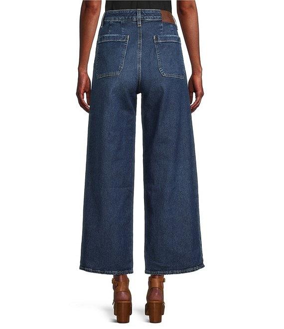 Lauren Ralph Lauren High-Rise Wide-Leg Cropped Jeans Product Image