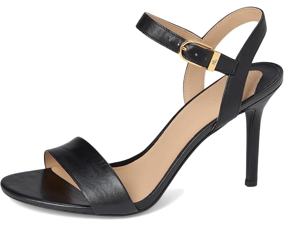Allie Pave-Buckle Satin Sandals Product Image