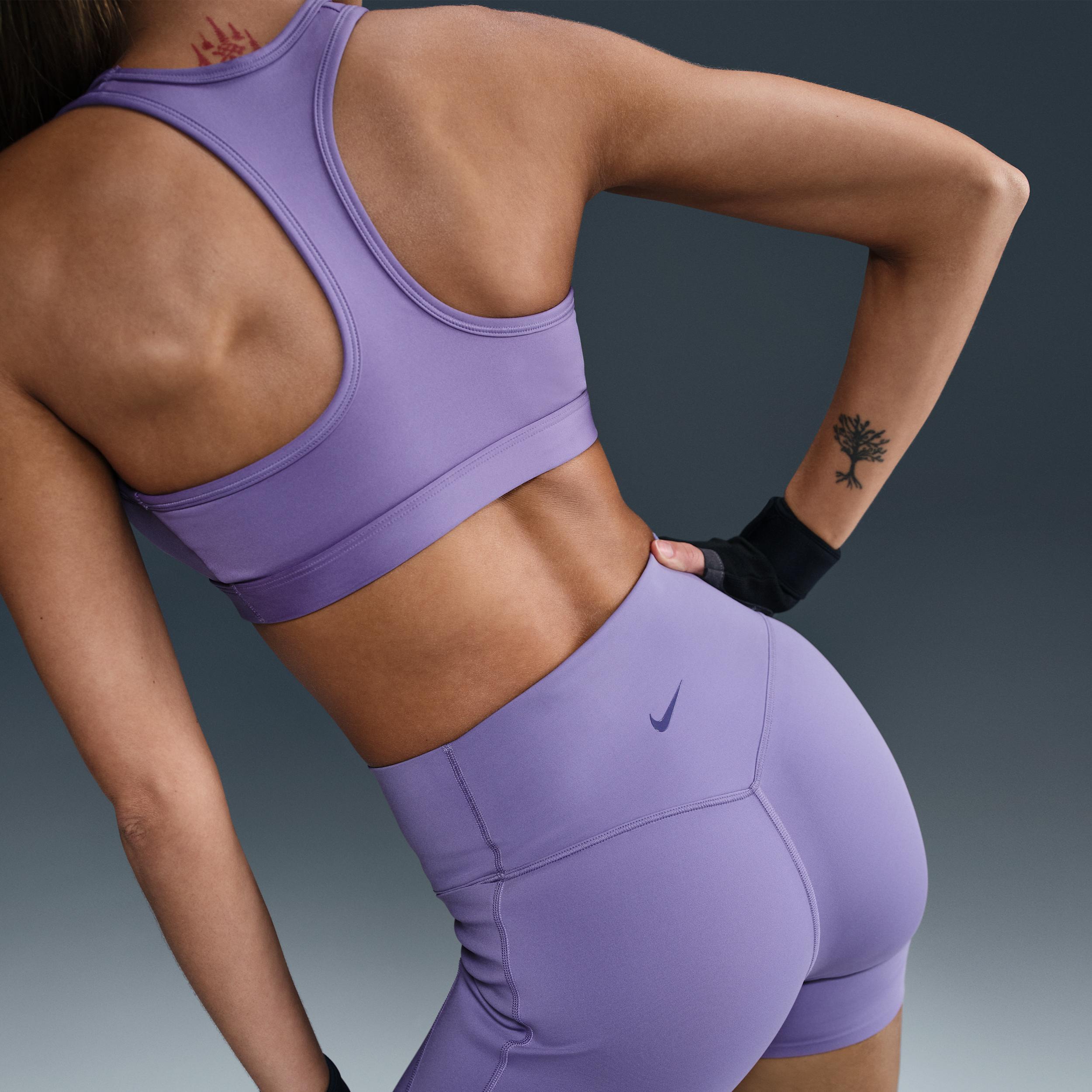 Nike Womens Universa High-Waisted 5 Biker Shorts with No Front Seam | HQ6832-527 Product Image