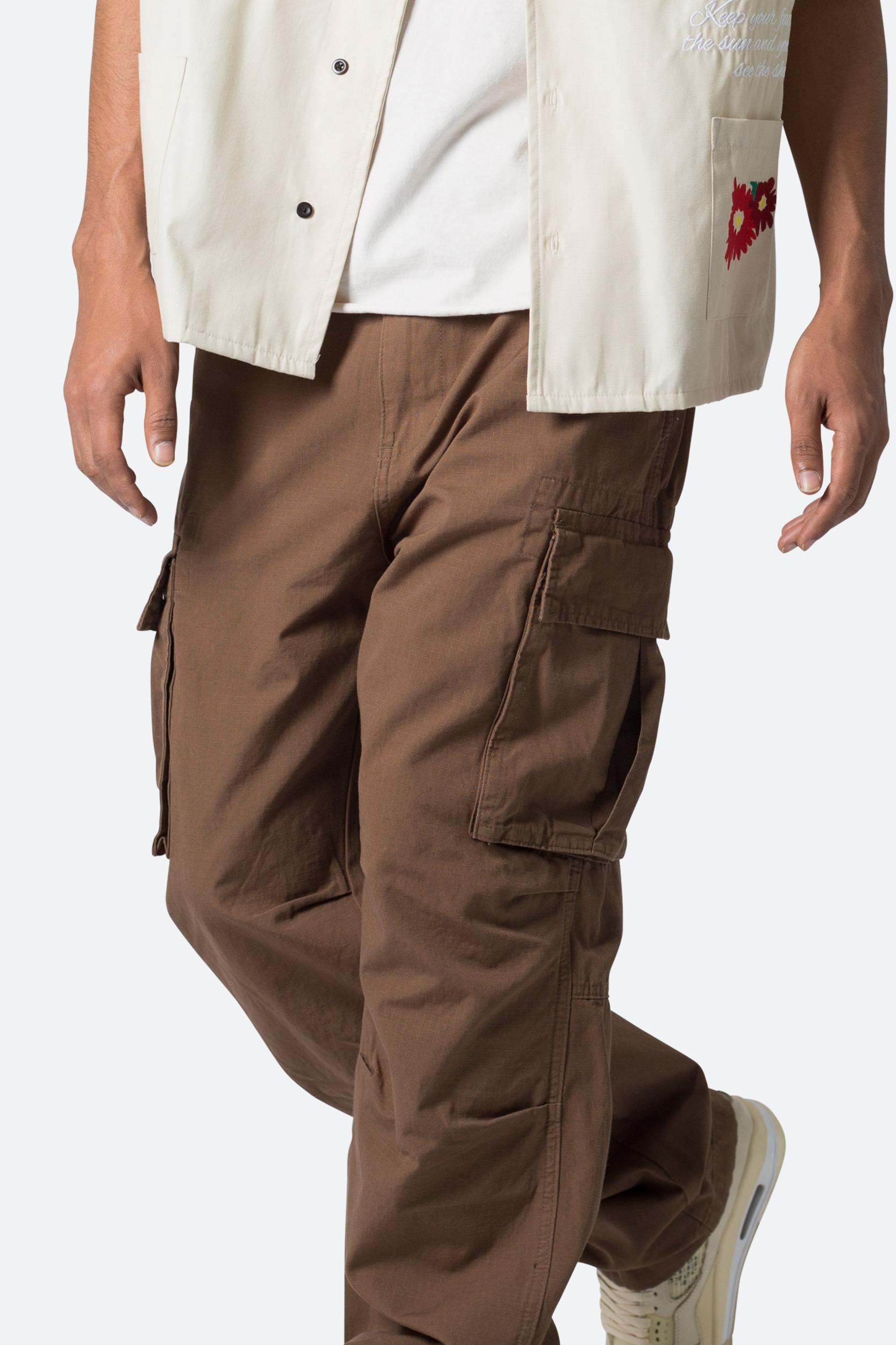 Ultra Baggy Vintage Cargo Pants - Brown Product Image