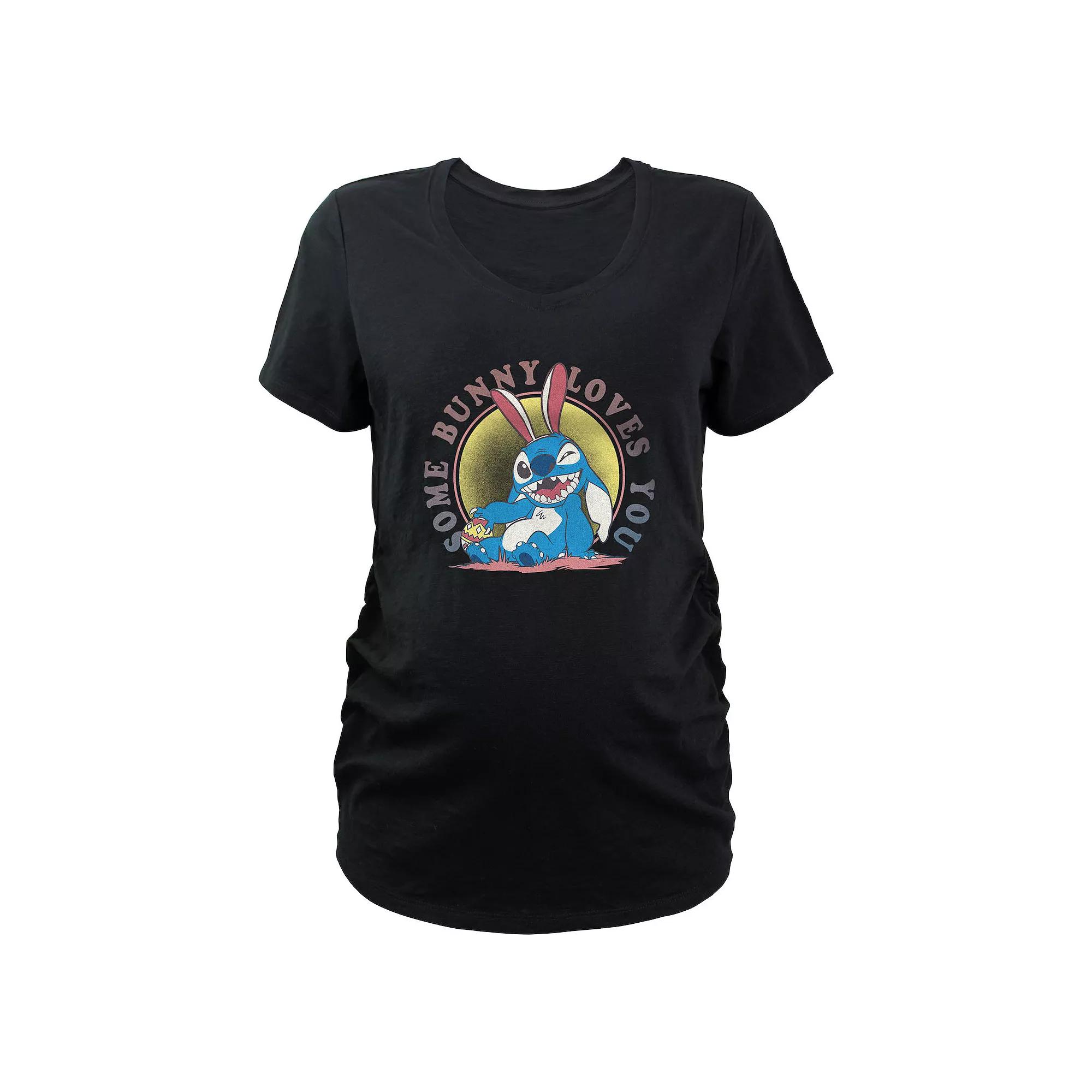 Disney's Lilo & Stitch Some Bunny Loves You Maternity Graphic Tee, Women's,  Product Image