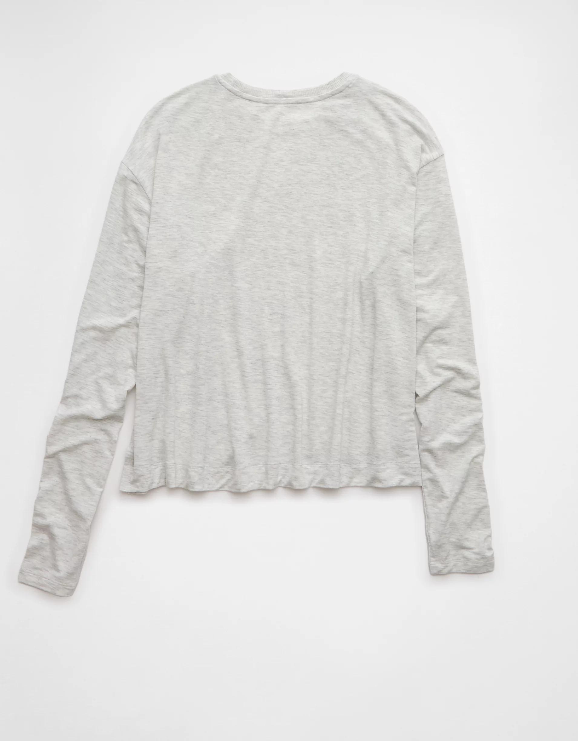 AE Soft & Sexy Long-Sleeve Pocket T-Shirt Product Image