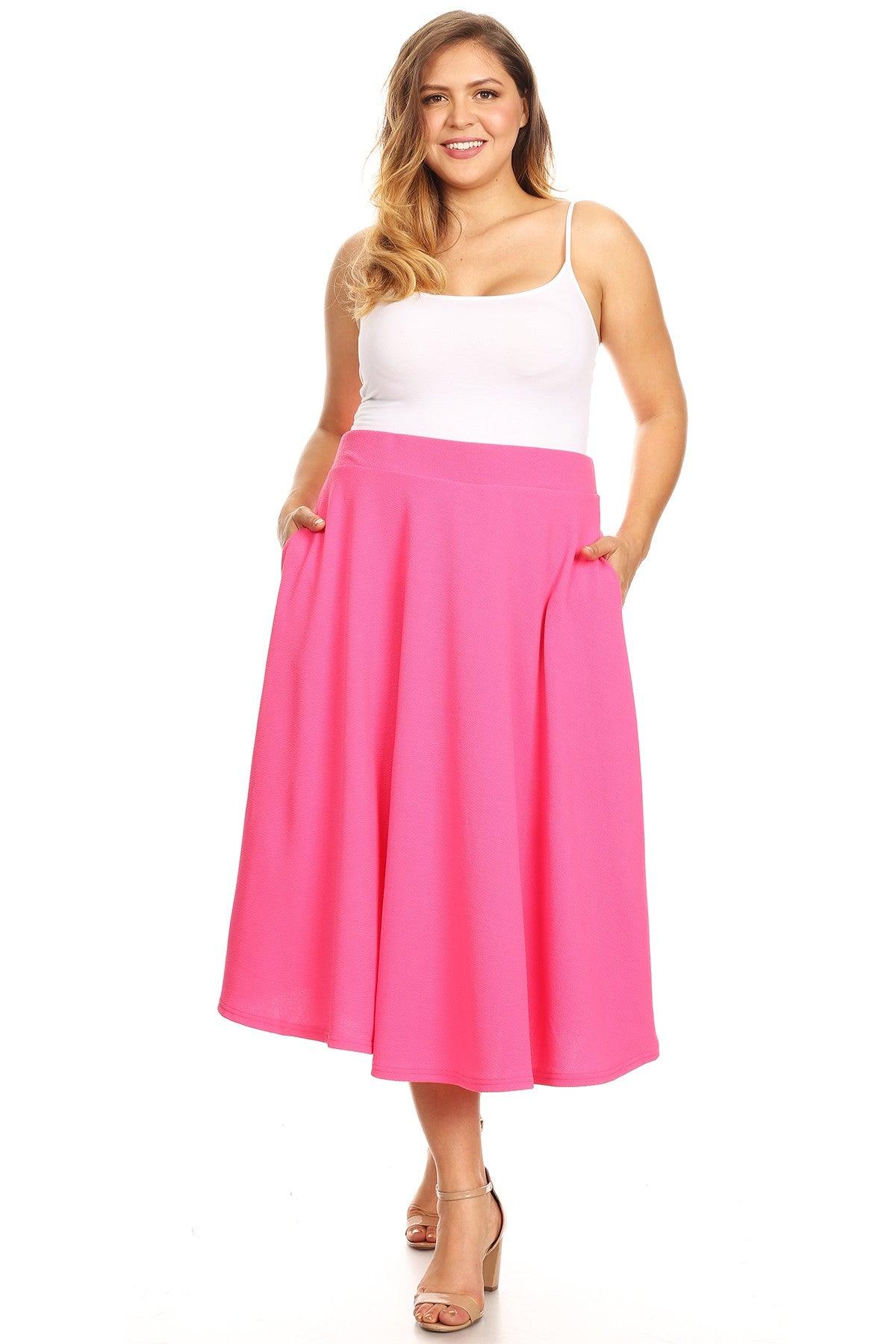 Tasmin Flare Midi Skirts - Plus Product Image