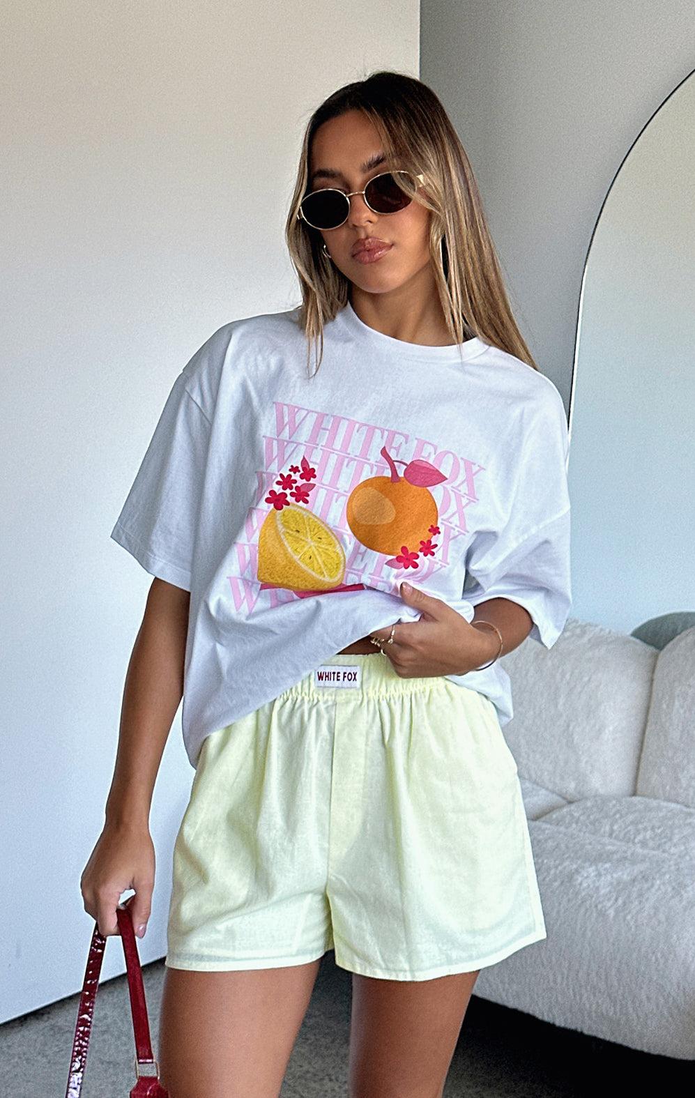 Oh So Sweet Oversized Tee White Product Image