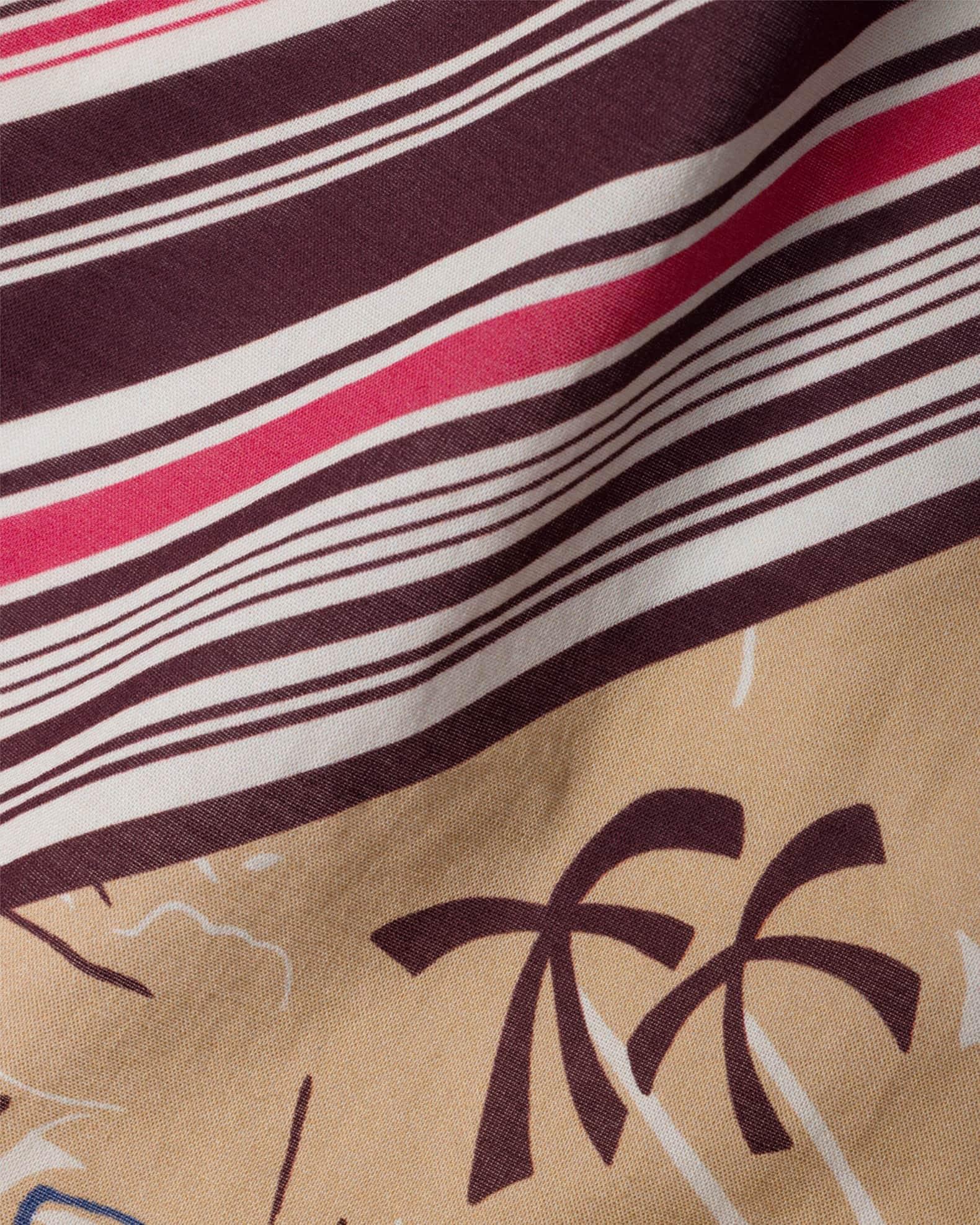 Double-Match Printed Cotton Twill Scarf Product Image