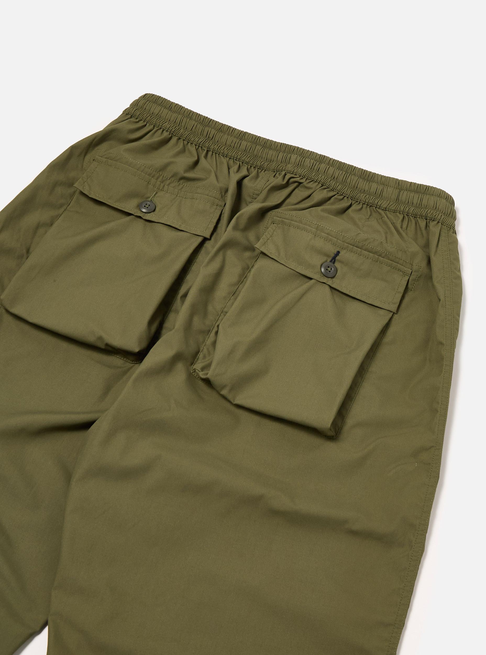 Olive Recycled Polytech Parachute Pant Product Image