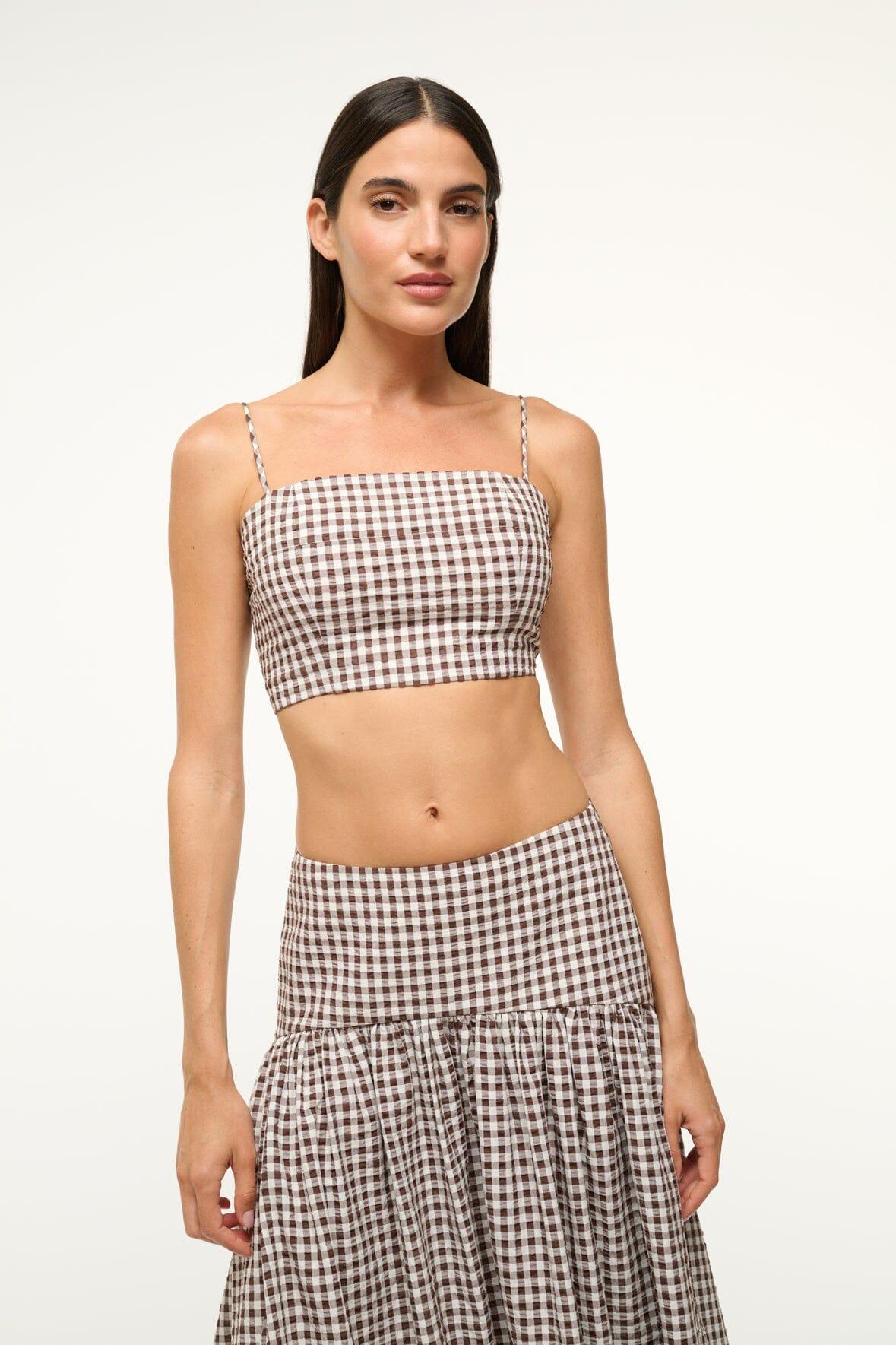 FEDERICO TANK | DARK CHOCOLATE GINGHAM Product Image