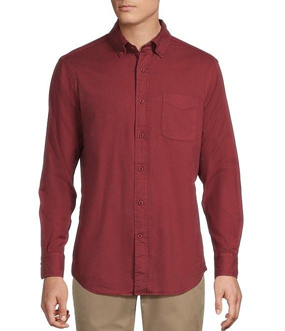 Cremieux Blue Label Garment Dyed Oxford Long Sleeve Woven Shirt Product Image