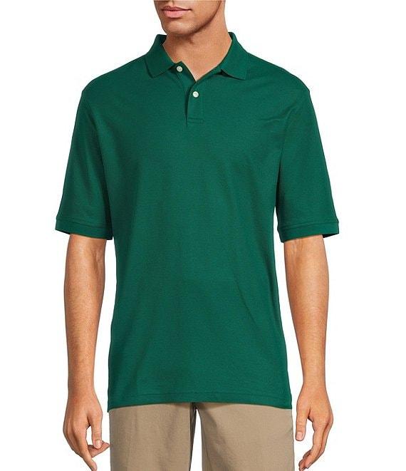 Gold Label Roundtree & Yorke Non-Iron Short Sleeve Solid Pique Polo Shirt Product Image
