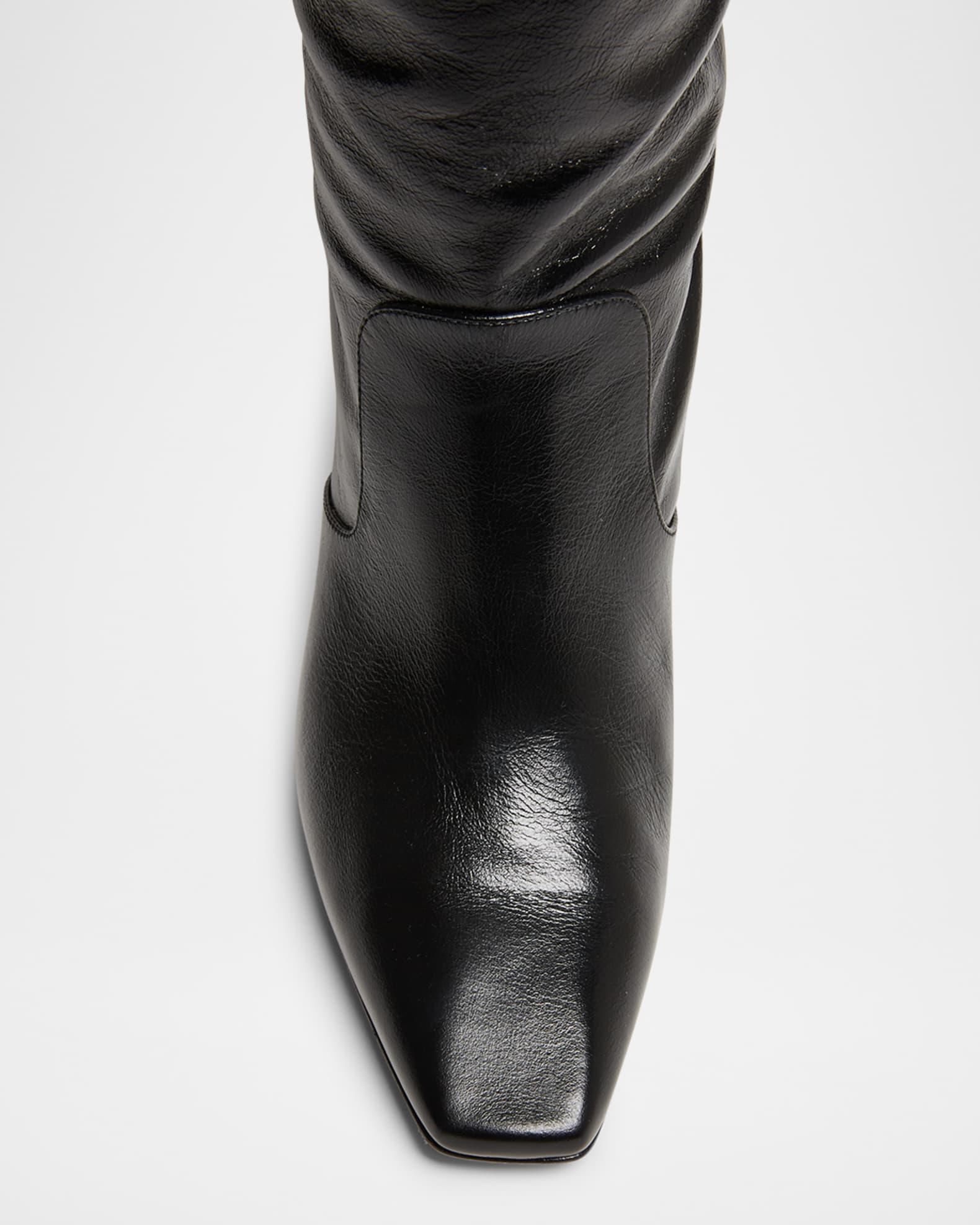 Georgia Leather Foldover Knee Boots Product Image