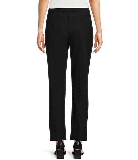 Donna Karan Woven Straight Leg Ankle Pant Product Image