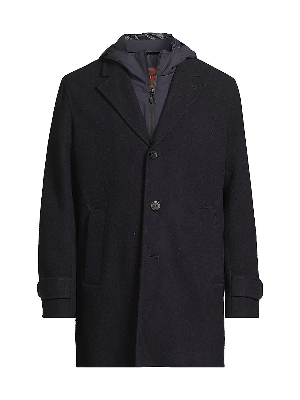 Mens Geraldo Layered Wool Coat Product Image