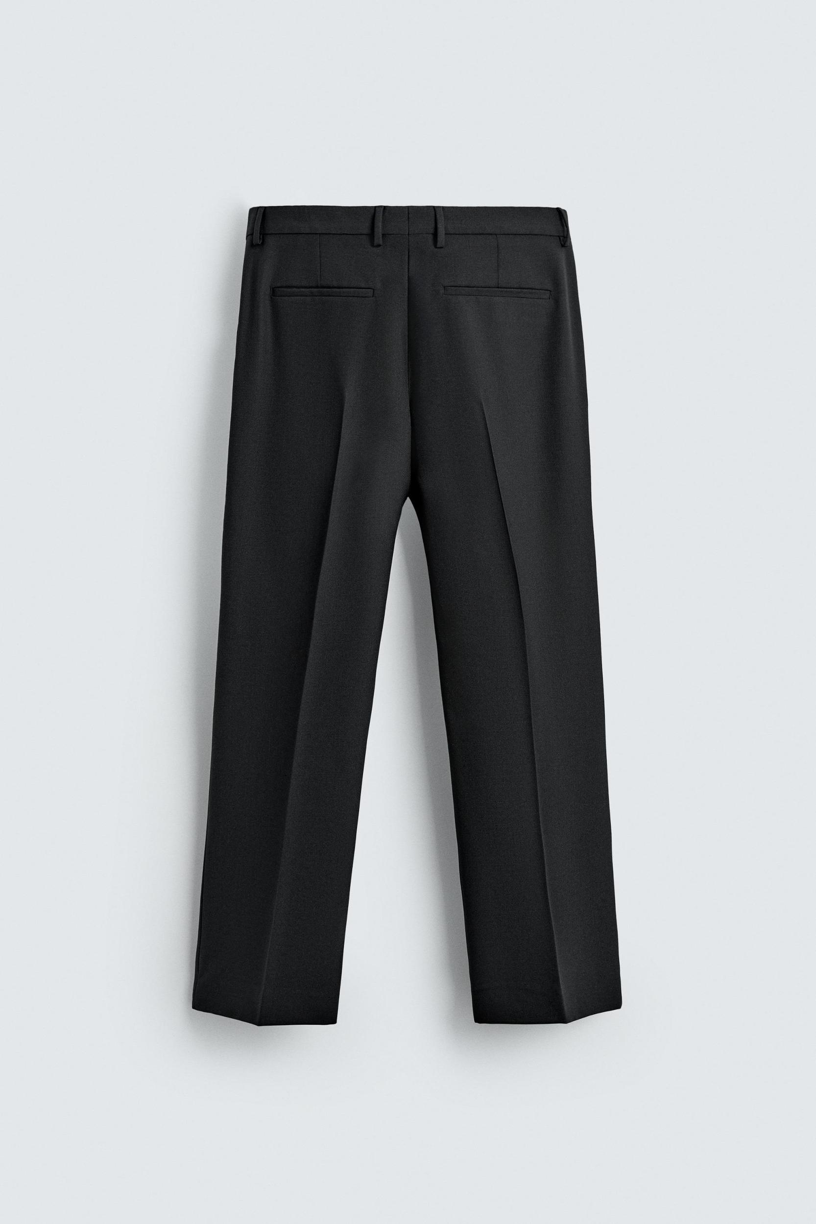 STRAIGHT FIT WOOL BLEND PANTS Product Image
